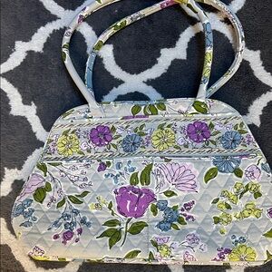 Vera Bradley Floral Shoulder Bag - Purple, Green, Blue